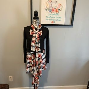 Handmade sweatshirt with matching scarf!